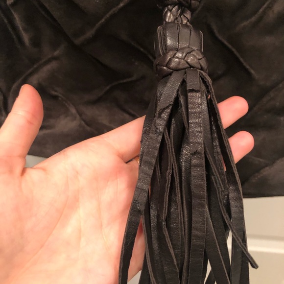 Italian Leather and Suede Shoulder Bag - Picture 4 of 6